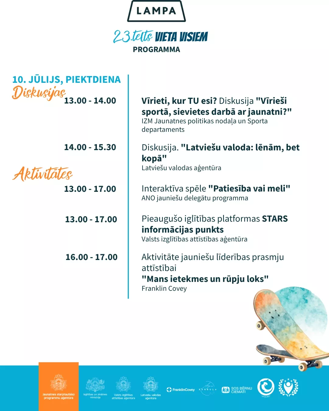 Arī šogad tiekamies Sarunu festivālā LAMPA!
