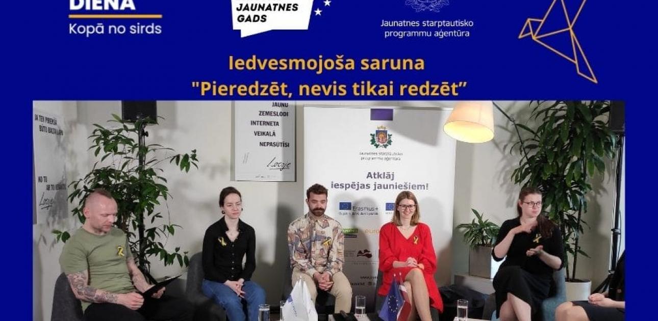 Attēls no iedvesmojošas jauniešu sarunas par ES iespējām