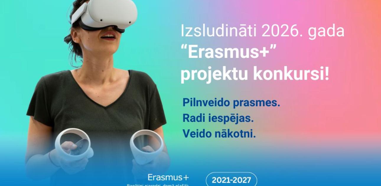 Izsludināti “Erasmus+” jaunatnes jomas 2026. gada projektu konkursi