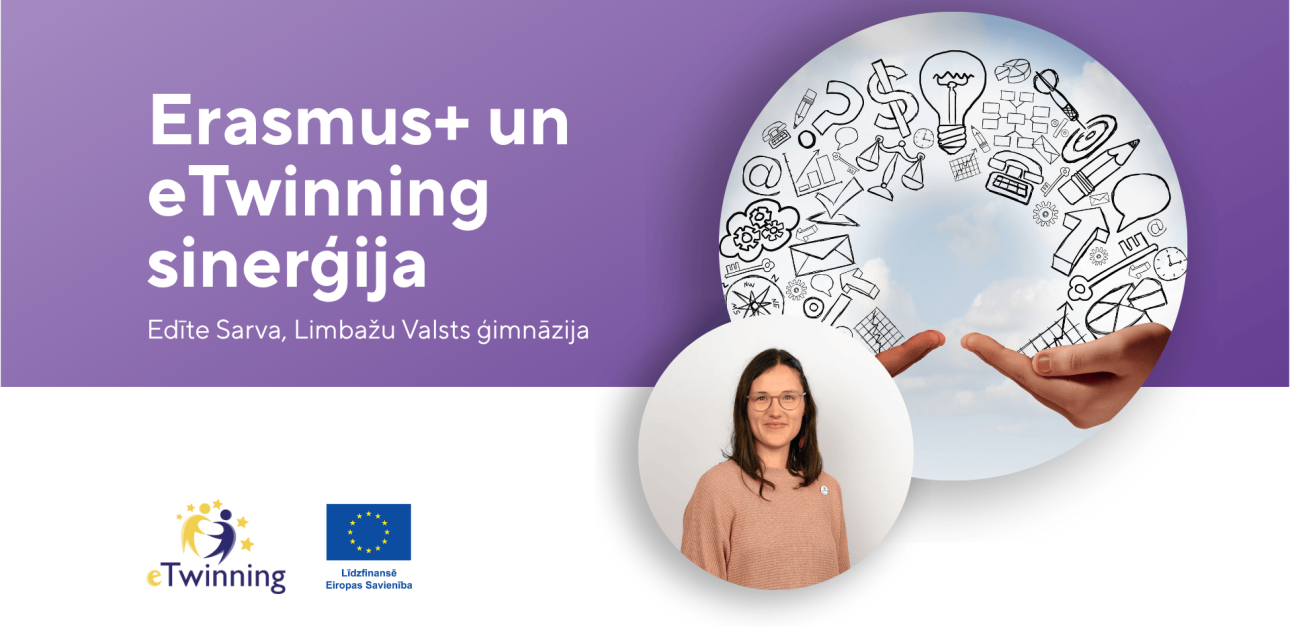Edītes Sarvas darbnīca “Erasmus+ un eTwinning sinerģija” – “eTwinning Skolu” domnīca 