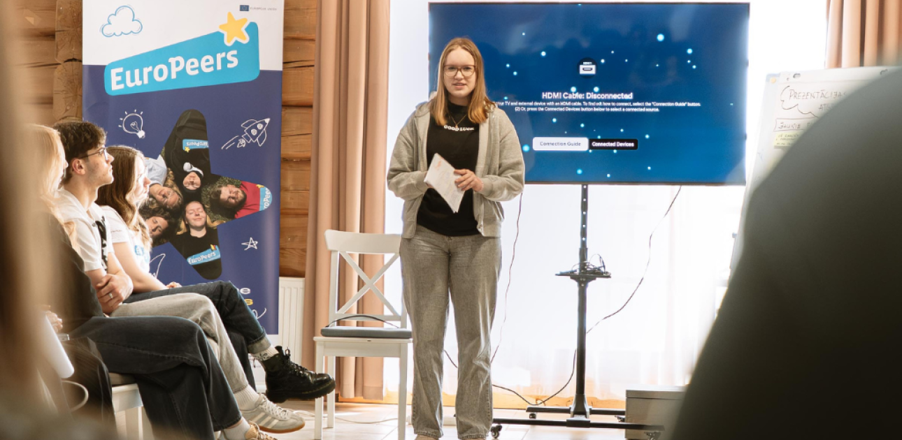 Starptautiskas mācības jauniešiem, lai kļūtu par “EuroPeers” jaunieti-vēstnesi