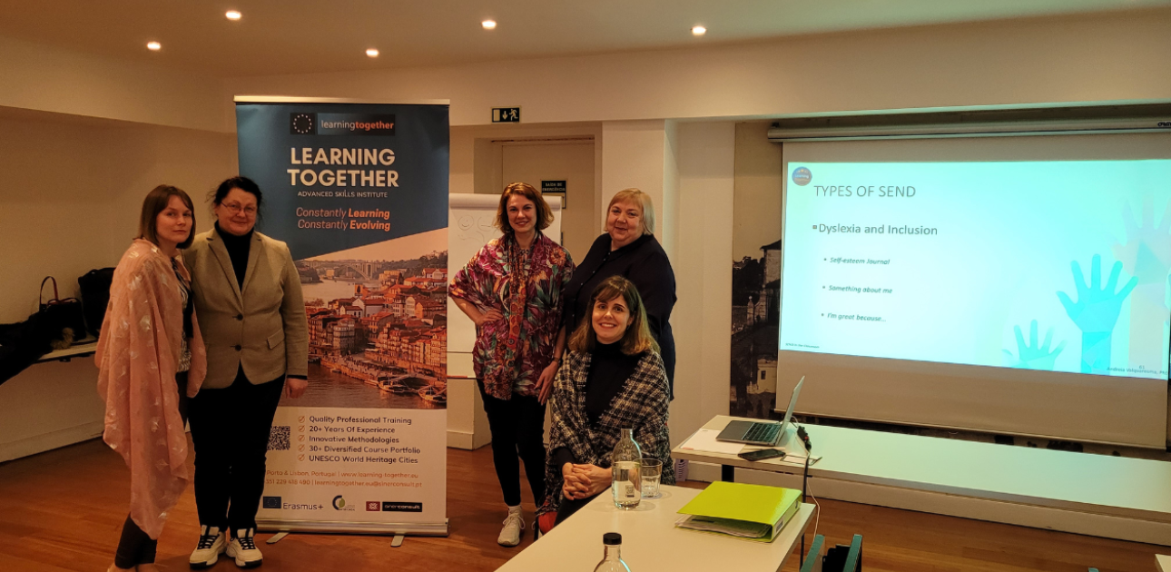 Piecas skolotājas Erasmus+ kursos Porto