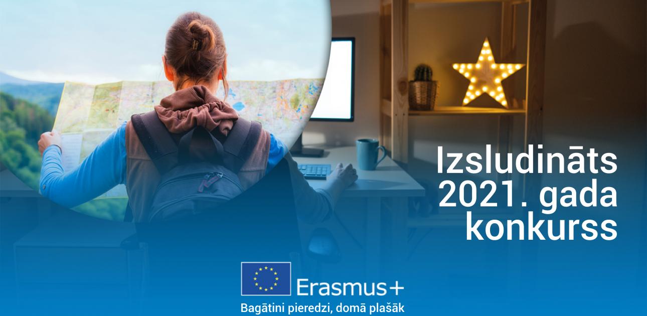izsludināts Erasmus+ 2021. gada konkurss