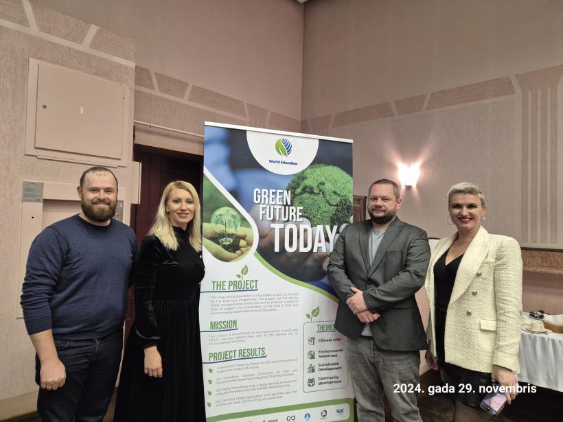 Foto no projekta tikšanās  “WE – Real-World Education to foster environmental awareness”