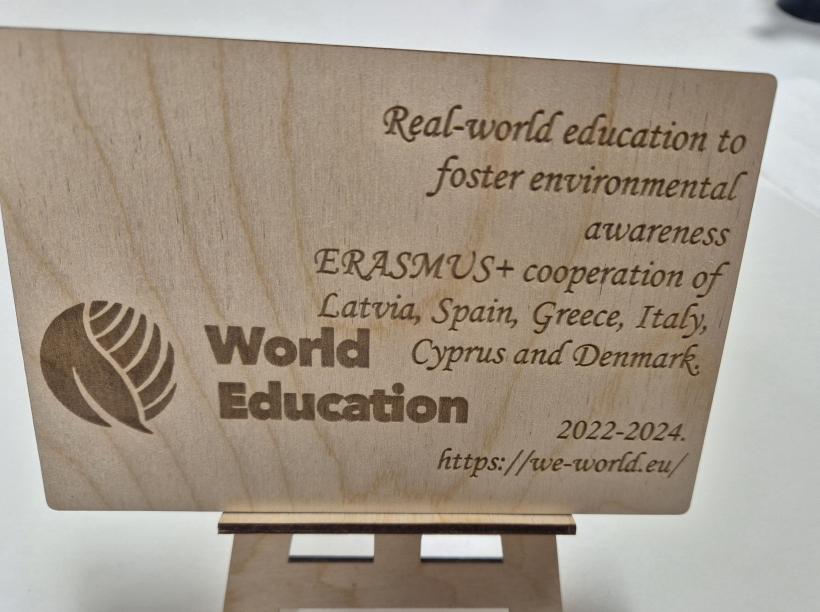Foto no projekta tikšanās  “WE – Real-World Education to foster environmental awareness”